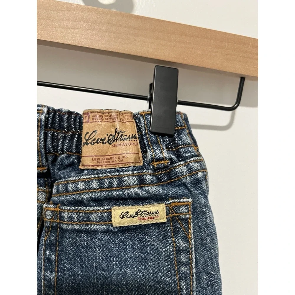 Levi Strauss-Signature Jeans-Cuffed Pants Stretchband Waist- 18‎ Months